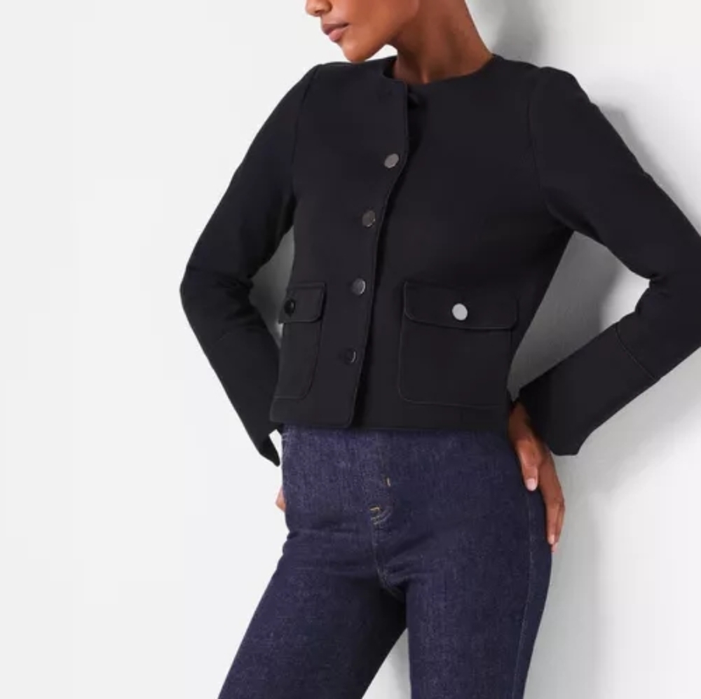 SPANX Black Bomber Jacket - NWT